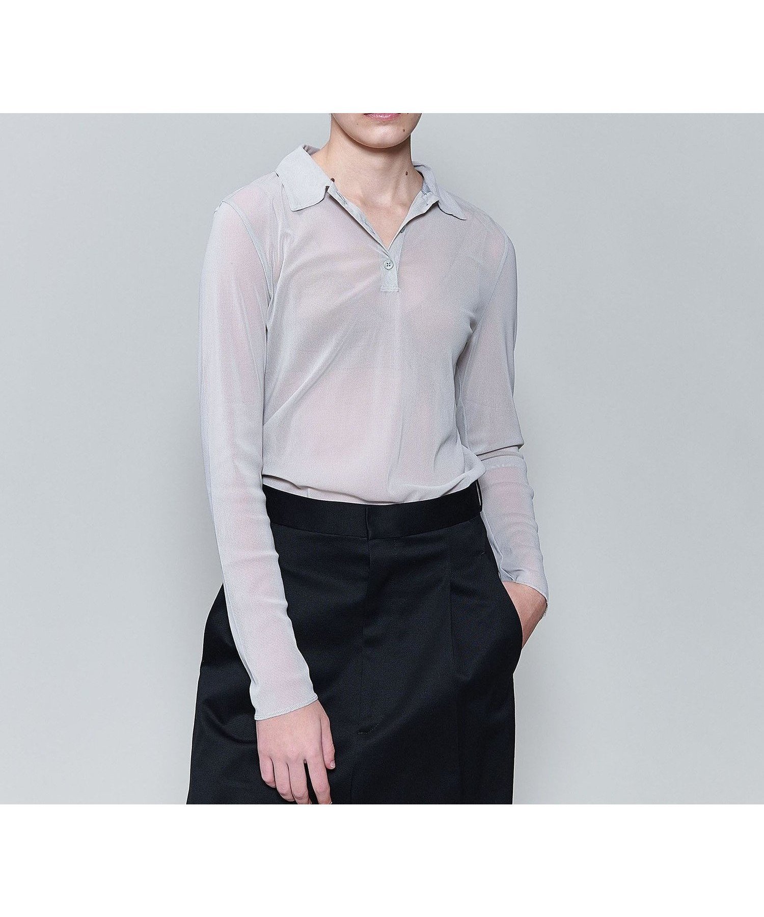 【ビューティ&ユース ユナイテッドアローズ/BEAUTY&YOUTH / UNITED ARROWS】の6(ROKU) ナイロン チュール シャツ プルオーバー 25SS 人気、トレンドファッション・服の通販 founy(ファニー) 　ファッション　Fashion　レディースファッション　Fashion for Women　トップス・カットソー　Cut & Sew Tops　シャツ・ブラウス・オフィスカジュアル　Elegant Blouses & Button-Ups　カジュアルプルオーバー・ニットトップス　Pullovers & Knit Tops / Casual Pullovers　2025年　2025　2025春夏・S/S　Spring/Summer 2025 SS25　インナー　Innerwear　シアー　Sheer, See-Through　ジャケット　Jacket, Outerwear　チュール　Tulip, Tulip Motif　フィット　Fit, Slim Fit　ポロシャツ　Polo Shirt, Collared Tee　 other-1|ID: prp329100004652988 ipo3291000000033626430