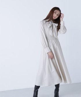 【ナチュラル ビューティー ベーシック/NATURAL BEAUTY BASIC】の2wayボウタイギャザーワンピース 人気、トレンドファッション・服の通販 founy(ファニー) ファッション Fashion レディースファッション Fashion for Women ワンピース Dresses シャーリング Shirring, Ruched スタンド Stand Collar, Upright Stand フリル Frill, Ruffle ブロード Broadcloth, Fine Cotton ヨーク Yoke, Yoke Design リボン Ribbon, Bow ループ Loop, Loop Knit |ID:prp329100004653019