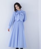 【ナチュラル ビューティー ベーシック/NATURAL BEAUTY BASIC】の2wayボウタイギャザーワンピース 人気、トレンドファッション・服の通販 founy(ファニー) ファッション Fashion レディースファッション Fashion for Women ワンピース Dresses シャーリング Shirring, Ruched スタンド Stand Collar, Upright Stand フリル Frill, Ruffle ブロード Broadcloth, Fine Cotton ヨーク Yoke, Yoke Design リボン Ribbon, Bow ループ Loop, Loop Knit thumbnail ブルー|ID: prp329100004653019 ipo3291000000033626999