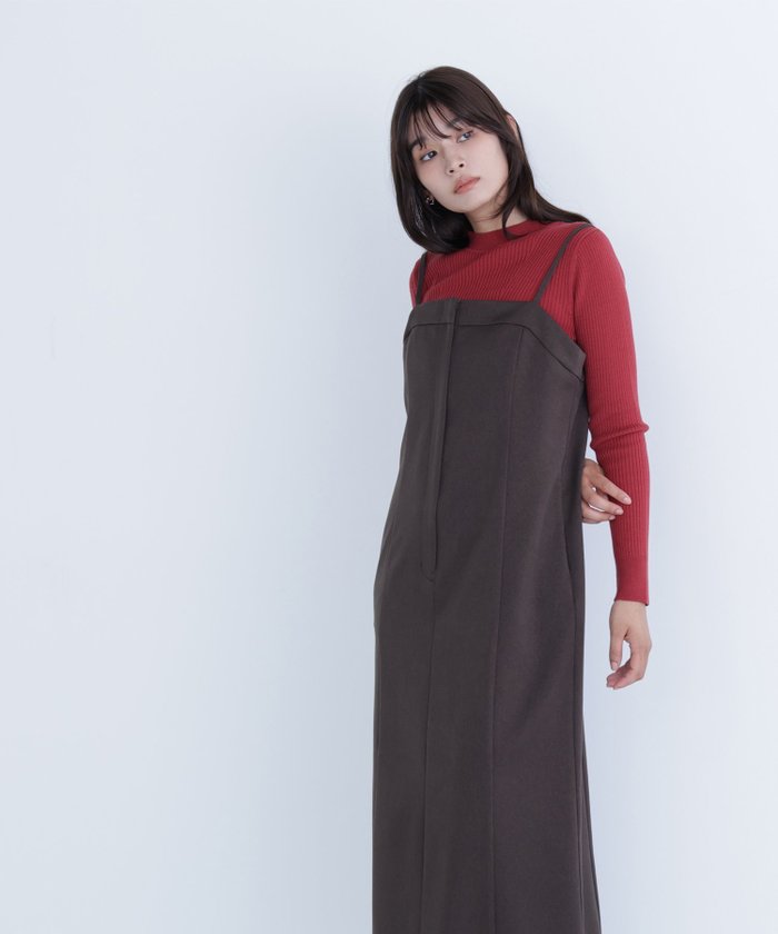 【ナチュラル ビューティー ベーシック/NATURAL BEAUTY BASIC】のキャミワンピース インテリア・キッズ・メンズ・レディースファッション・服の通販 founy(ファニー) https://founy.com/ ファッション Fashion レディースファッション Fashion for Women ワンピース Dresses キャミソールワンピース Camisole Dresses キャミワンピース Cami Dress, Slip Dress シェイプ Shape, Slim Fit ショート Short, Short Length ジャケット Jacket, Outerwear セットアップ Set-Up, Coordinated Outfit センター Center, Center Line エレガント 上品 Elegant 無地 Plain, Solid Color |ID: prp329100004653020 ipo3291000000033627004