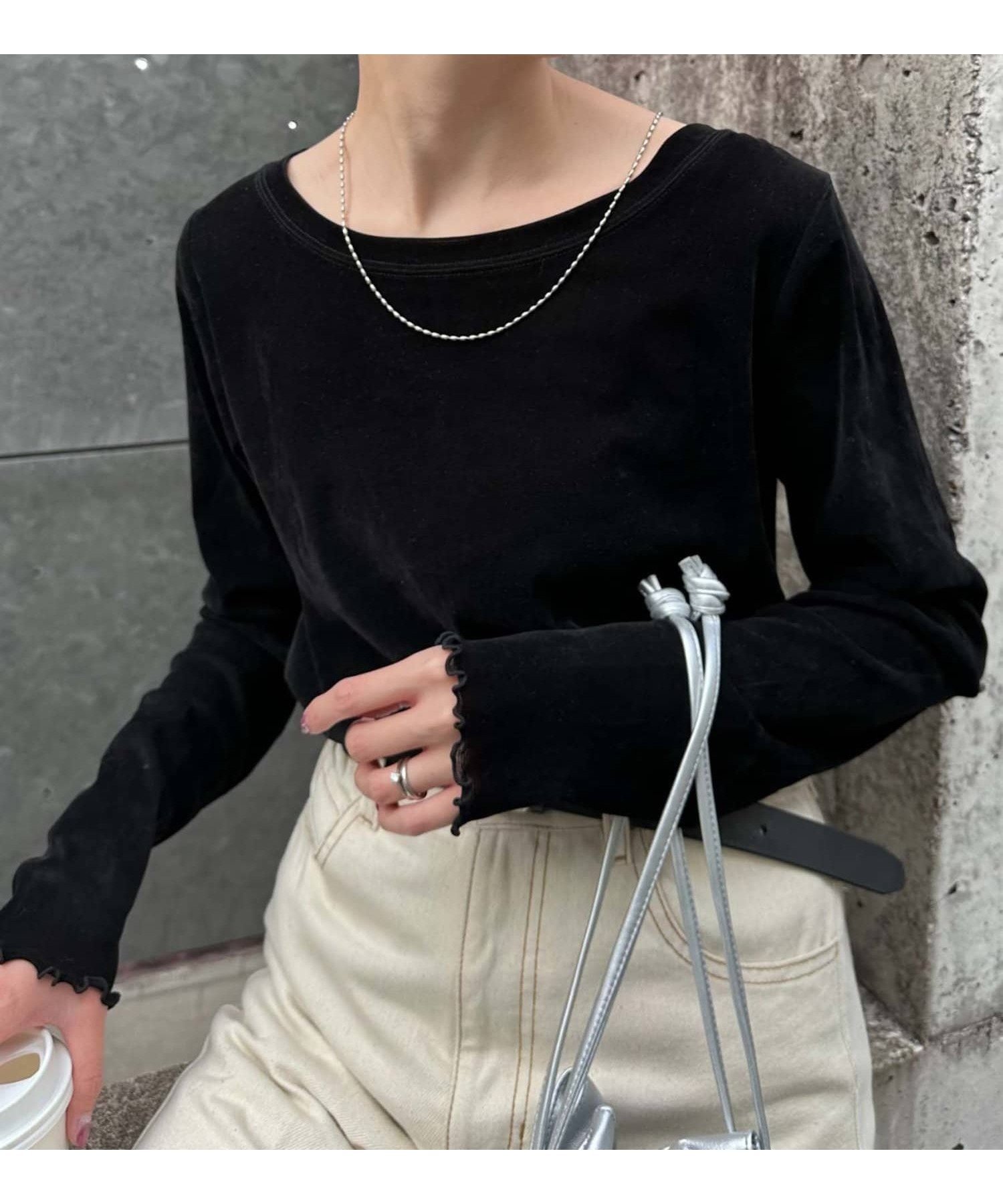 【チャオパニックティピー/CIAOPANIC TYPY】の【WEB限定】シアーフロッキーベロア見えメロートップス 人気、トレンドファッション・服の通販 founy(ファニー) 　ファッション　Fashion　レディースファッション　Fashion for Women　トップス・カットソー　Cut & Sew Tops　ベロアトップス　Velour Tops / Velvet-Look Items　インナー　Innerwear　コンパクト　Compact, Small Size　サロペット　Overalls, Salopette　スラックス　Slacks, Dress Pants　デニム　Denim, Jeans Material　フィット　Fit, Slim Fit　フレア　Flare, Flared　ベロア　Velour, Soft Velvet　ベーシック　Basic, Essential　メッシュ　Mesh, Net Fabric　ルーズ　Loose, Oversized　ワイド　Wide, Wide Fit　A/W・秋冬　Autumn/Winter　おすすめ　Recommended / Our Picks　 other-1|ID: prp329100004653039 ipo3291000000034643785