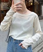 【チャオパニックティピー/CIAOPANIC TYPY】の【WEB限定】シアーフロッキーベロア見えメロートップス 人気、トレンドファッション・服の通販 founy(ファニー) ファッション Fashion レディースファッション Fashion for Women トップス・カットソー Cut & Sew Tops ベロアトップス Velour Tops / Velvet-Look Items インナー Innerwear コンパクト Compact, Small Size サロペット Overalls, Salopette スラックス Slacks, Dress Pants デニム Denim, Jeans Material フィット Fit, Slim Fit フレア Flare, Flared ベロア Velour, Soft Velvet ベーシック Basic, Essential メッシュ Mesh, Net Fabric ルーズ Loose, Oversized ワイド Wide, Wide Fit A/W・秋冬 Autumn/Winter おすすめ Recommended / Our Picks thumbnail オフホワイト|ID: prp329100004653039 ipo3291000000035114975