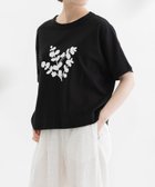【プードゥドゥ/POU DOU DOU】のCloche USコットンユーカリプリントTシャツ 人気、トレンドファッション・服の通販 founy(ファニー) ファッション Fashion レディースファッション Fashion for Women トップス・カットソー Cut & Sew Tops シャツ・ブラウス・オフィスカジュアル Elegant Blouses & Button-Ups ロングTシャツ・Tシャツ Longline T-Shirts & Tees アメリカン American Style ヴィンテージ Vintage Style シンプル Simple, Minimal スマート Smart, Elegant 人気 Popular, Best Seller フォルム Silhouette, Form プリント Print, Printed Pattern ミリタリー Military, Army Style リラックス Relax, Relaxed Fit thumbnail ブラック|ID: prp329100004653073 ipo3291000000033627728
