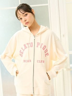【ジェラート ピケ/gelato pique】のスポーティーベア裏毛パーカ 人気、トレンドファッション・服の通販 founy(ファニー) ファッション Fashion レディースファッション Fashion for Women トップス・カットソー Cut & Sew Tops レディースパーカー・カジュアルフーディー Casual Hoodies & Sweatshirts おすすめ Recommended / Our Picks ショート Short, Short Length ストレッチ Stretch, Stretchy Fabric スポーツ Sports, Activewear トレンド Trend, Trending Now プリント Print, Printed Pattern モチーフ Motif, Design Theme |ID:prp329100004653104