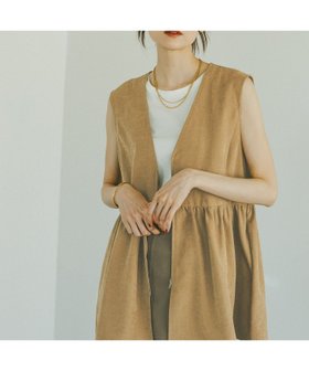 【グローバルワーク/GLOBAL WORK】 ピーチサテンベスト/580832人気、トレンドファッション・服の通販 founy(ファニー) ファッション Fashion レディースファッション Fashion for Women アウター Coat / Outerwear Collection トップス・カットソー Cut & Sew Tops ベスト&ジレ / 重ね着スタイル Vests & Gilets ギャザー Gathered, Ruffled タンク Tank Top, Sleeveless Top ポケット Pocket, Pocket Detail 秋 Autumn A/W・秋冬 Autumn/Winter |ID:prp329100004653269