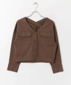 【センスオブプレイス/SENSE OF PLACE by URBAN RESEARCH】のノーカラーショートジャケット 人気、トレンドファッション・服の通販 founy(ファニー) ファッション Fashion レディースファッション Fashion for Women アウター Coat / Outerwear Collection レディースジャケット・軽アウター Jackets おすすめ Recommended / Our Picks ジャケット Jacket, Outerwear チュニック Tunic, Long Top ロング Long, Long-Length 春 Spring thumbnail BROWN|ID: prp329100004653315 ipo3291000000033632790