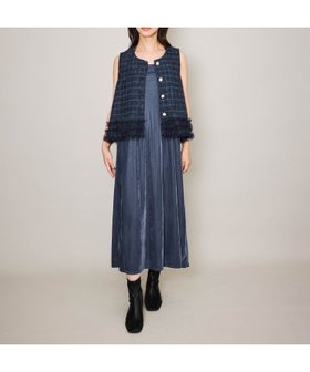 【クイーンズ コート/QUEENS COURT】のシアーベロアダブルストラップキャミドレス≪手洗い可能≫ 人気、トレンドファッション・服の通販 founy(ファニー) ファッション Fashion レディースファッション Fashion for Women トップス・カットソー Cut & Sew Tops キャミソール&ノースリーブ Camisoles & Sleeveless Tops ベロアトップス Velour Tops / Velvet-Look Items ワンピース Dresses フォーマル・パーティードレス・結婚式用ドレス Elegant & Casual Dresses おすすめ Recommended / Our Picks ノースリーブ Sleeveless, No-Sleeve ポケット Pocket, Pocket Detail 半袖 Short Sleeve, Half Sleeve |ID:prp329100004653351