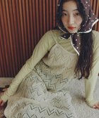 【エヌ ナチュラルビューティーベーシック/N.Natural Beauty basic】の透かし編みニットキャミワンピース オフホワイト1|ID: prp329100004653356 ipo3291000000033633207