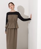 【エヌ ナチュラルビューティーベーシック/N.Natural Beauty basic】のドロストコードドッキングワンピース長袖 人気、トレンドファッション・服の通販 founy(ファニー) ファッション Fashion レディースファッション Fashion for Women ワンピース Dresses おすすめ Recommended / Our Picks ジャケット Jacket, Outerwear スリット Slit, Slit Detail センター Center, Center Line タフタ Taffeta, Structured Fabric ドッキング Docking, Mixed Material ドローコード Drawcord, Drawstring Cord 長袖 Long Sleeve, Full Sleeve thumbnail カーキ|ID: prp329100004653358 ipo3291000000033633215