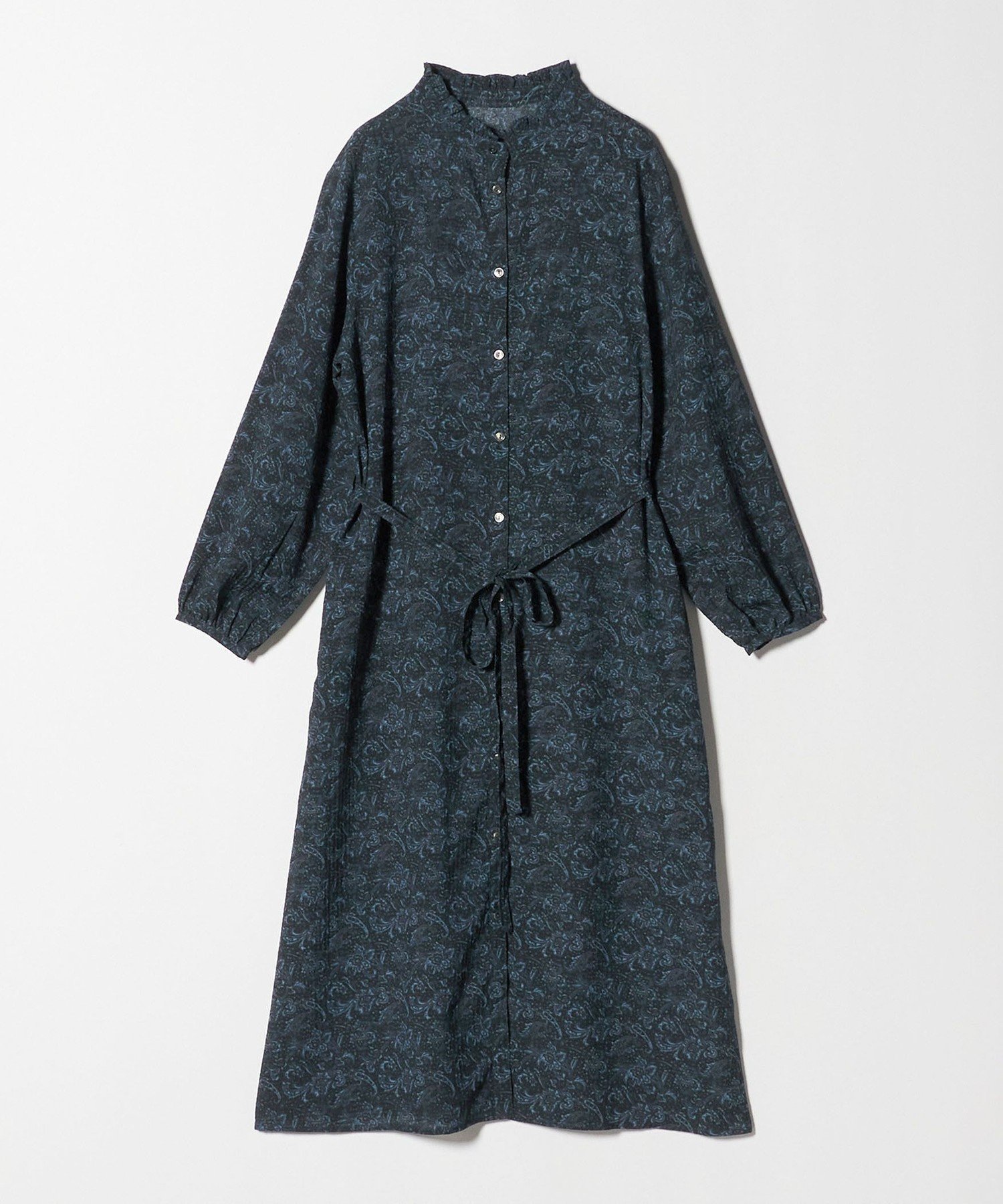 【ユナイテッドアローズ/UNITED ARROWS】のフリルネック シャツワンピース A DAY IN THE LIFE 人気、トレンドファッション・服の通販 founy(ファニー) 　ファッション　Fashion　レディースファッション　Fashion for Women　ワンピース　Dresses　シャツワンピース / 1枚で着映えコーデ　Shirt Dresses　おすすめ　Recommended / Our Picks　インナー　Innerwear　クラシカル　Classical, Vintage-Inspired　サッカー　Seersucker, Summer Fabric　スリーブ　Sleeve, Long Sleeve / Short Sleeve　フリル　Frill, Ruffle　プリント　Print, Printed Pattern　ペチコート　Petticoat, Underskirt　ワイド　Wide, Wide Fit　エレガント 上品　Elegant　人気　Popular, Best Seller　定番　Standard, Basic Item　秋　Autumn　 other-1|ID: prp329100004653396 ipo3291000000033633484