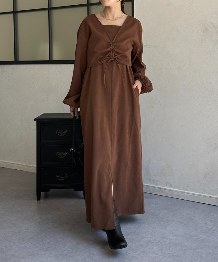 【ゼヴォン/Thevon】のシャーリングボレロ×キャミワンピース インテリア・キッズ・メンズ・レディースファッション・服の通販 founy(ファニー) https://founy.com/ ファッション Fashion レディースファッション Fashion for Women アウター Coat / Outerwear Collection ボレロ・ショート丈ジャケット / ドレス羽織りに Boleros & Short Jackets ワンピース Dresses キャミソールワンピース Camisole Dresses 2025年 2025 2025-2026秋冬・A/W Autumn/Winter 2025–26 AW25–26 キャミワンピース Cami Dress, Slip Dress シャーリング Shirring, Ruched ショート Short, Short Length トレンド Trend, Trending Now ボレロ Bolero, Short Cardigan |ID: prp329100004653402 ipo3291000000033633535