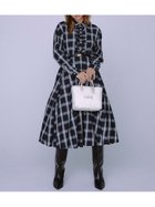 【ファーファー/FURFUR】の【限定サイズ】ベルト付きフリルシャツワンピース BLK[009]|ID: prp329100004653419 ipo3291000000033633724