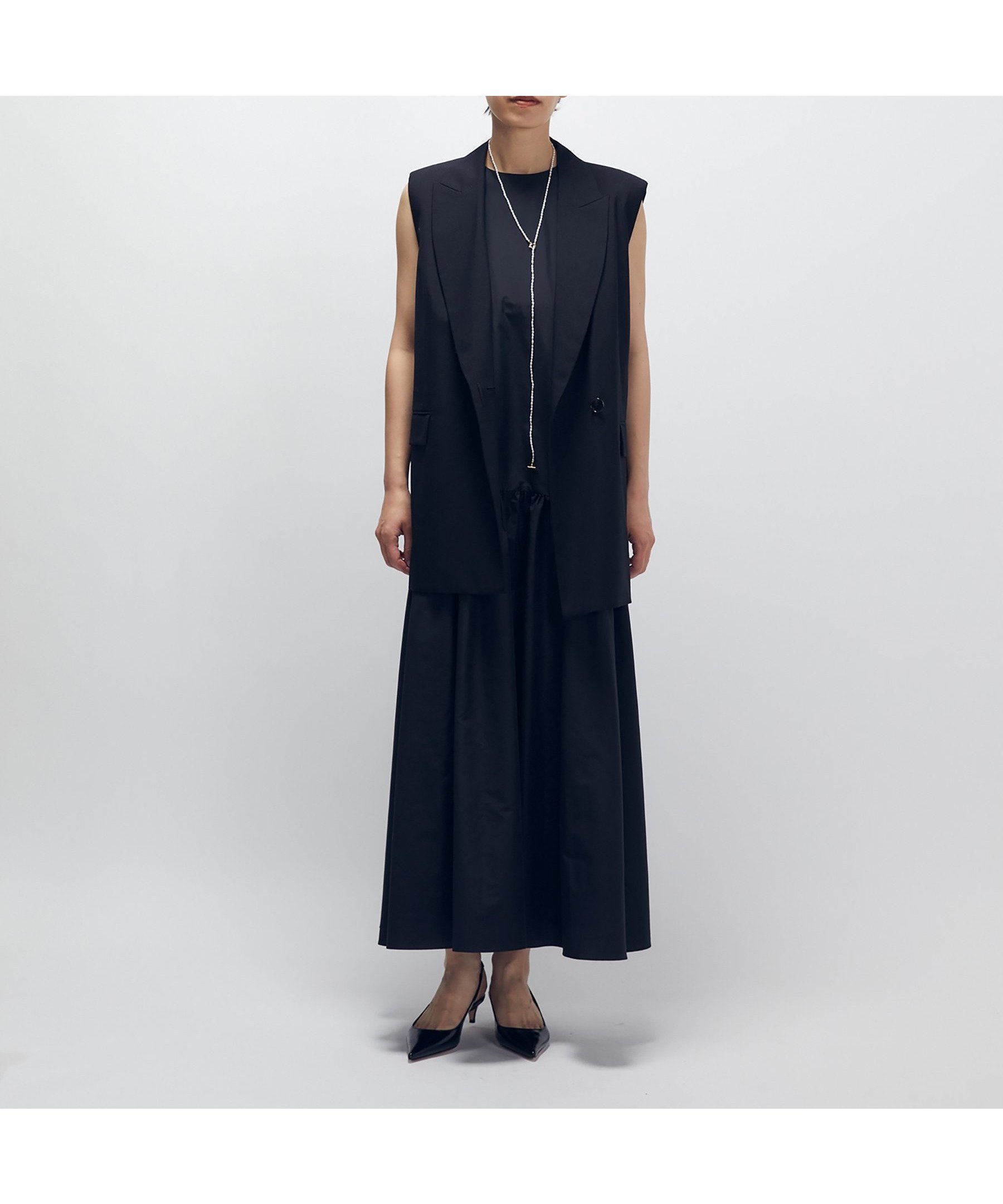 【その他のブランド/Other】のライトタイプライターワンピース インテリア・キッズ・メンズ・レディースファッション・服の通販 founy(ファニー) 　ファッション　Fashion　メンズファッション　Fashion for Men　おすすめ　Recommended / Our Picks　タイプライター　Typewriter Fabric, Crisp Cotton　ノースリーブ　Sleeveless, No-Sleeve　Black|ID: prp329100004653420 ipo3291000000033872912