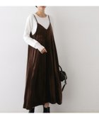 【デッサン/Dessin】の【前後2WAY/洗える】ベロアワンピース 人気、トレンドファッション・服の通販 founy(ファニー) ファッション Fashion レディースファッション Fashion for Women ワンピース Dresses おすすめ Recommended / Our Picks キャミソール Camisole, Spaghetti Strap Top ジャケット Jacket, Outerwear スリーブ Sleeve, Long Sleeve / Short Sleeve ダウン Down, Puffer トレンド Trend, Trending Now ドット Polka Dot, Dot Pattern ベロア Velour, Soft Velvet ポケット Pocket, Pocket Detail ロング Long, Long-Length 別注 Limited Edition, Custom Order 洗える Machine Washable 秋 Autumn thumbnail ブラウン|ID: prp329100004653426 ipo3291000000033633786