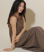 【グローバルワーク/GLOBAL WORK】のティアードキャミワンピース/WEB限定/599690 ブラウンチェック55|ID: prp329100004653438 ipo3291000000033633852