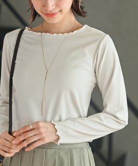 【アールピーエス/rps】の起毛リブメロークルーネックカットソー 人気、トレンドファッション・服の通販 founy(ファニー) ファッション Fashion レディースファッション Fashion for Women トップス・カットソー Cut & Sew Tops カットソー・ベーシックTシャツ Cut-and-Sewn Tops / Stretch Tees & Basics インナー Innerwear カットソー Cut and Sewn Top サロペット Overalls, Salopette 再入荷 Restock / Back in Stock A/W・秋冬 Autumn/Winter |ID:prp329100004653457