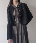 【ジュノア/JUNOAH】のmipiarl 金釦ツイードノーカラーショートジャケット 人気、トレンドファッション・服の通販 founy(ファニー) ファッション Fashion レディースファッション Fashion for Women アウター Coat / Outerwear Collection レディースジャケット・軽アウター Jackets thumbnail ブラック|ID: prp329100004653480 ipo3291000000033634228