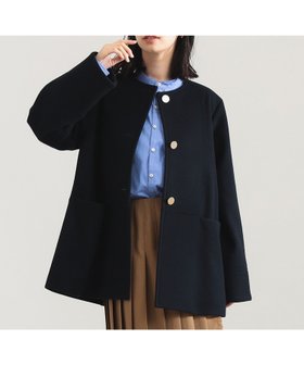 【デミルクス ビームス/Demi-Luxe BEAMS】 ソフトメルトン ノーカラーコート人気、トレンドファッション・服の通販 founy(ファニー) ファッション Fashion レディースファッション Fashion for Women アウター Coat / Outerwear Collection コート・ロングコート・ピーコート Long Coats, Peacoats & More インナー Innerwear タートルネック Turtleneck, High Neck バランス Balance, Style Balance フロント Front, Front Design ボックス Boxy, Box Shape マフラー Scarf, Muffler メタル Metal, Metal Parts メルトン Melton, Heavy Wool リュクス Luxury, Elegant, High-End, Chic おすすめ Recommended / Our Picks |ID:prp329100004653492