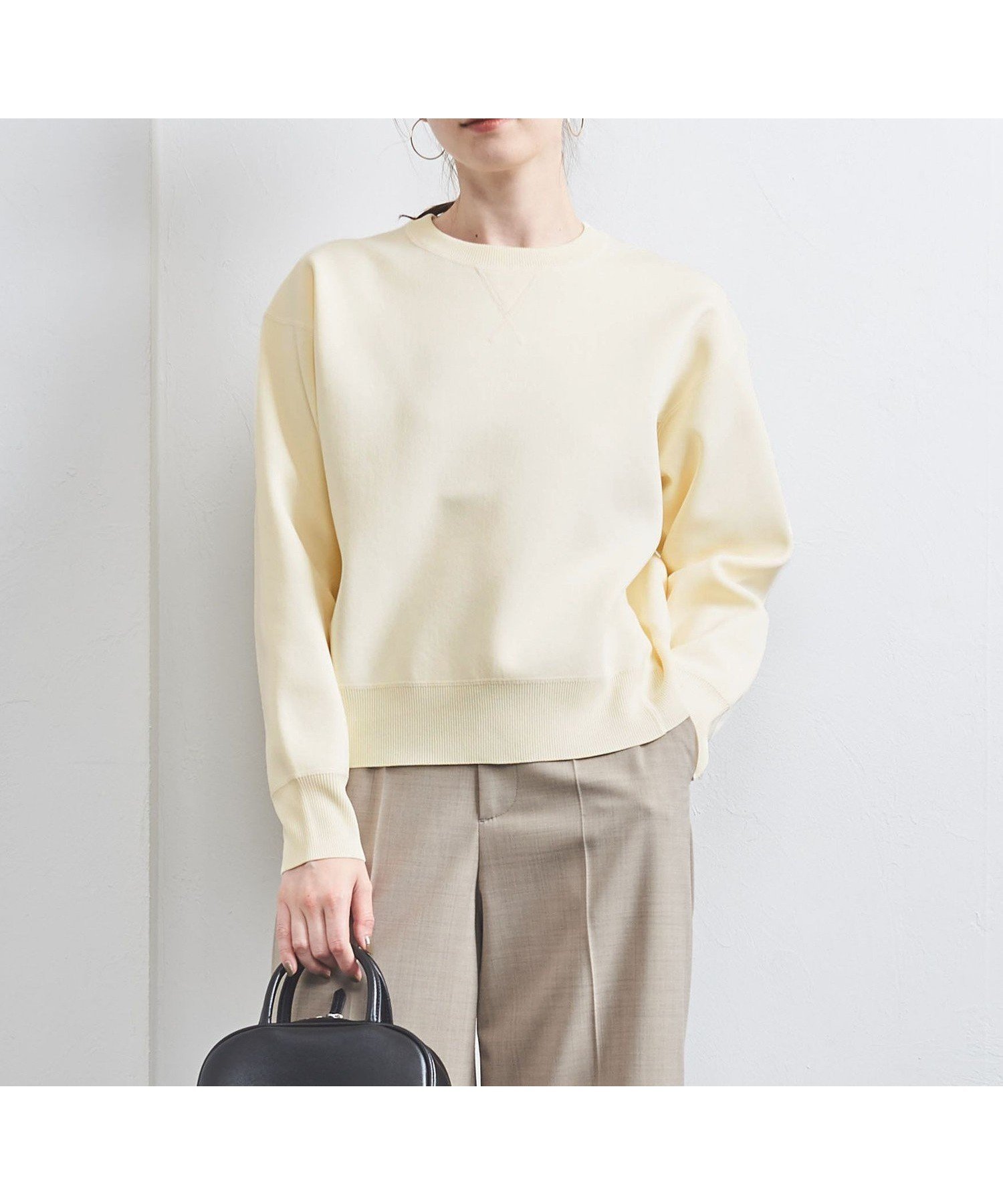 【ユナイテッドアローズ/UNITED ARROWS】のCOMFY スウェットライク プルオーバー 人気、トレンドファッション・服の通販 founy(ファニー) 　ファッション　Fashion　レディースファッション　Fashion for Women　トップス・カットソー　Cut & Sew Tops　レディースパーカー・カジュアルフーディー　Casual Hoodies & Sweatshirts　カジュアルプルオーバー・ニットトップス　Pullovers & Knit Tops / Casual Pullovers　スウェット・クルーネックトップス　Sweatshirts & Crewnecks / Relaxed Fit Sweat Tops　コンパクト　Compact, Small Size　スウェット / スエット　Sweatshirt, Sweatwear　デニム　Denim, Jeans Material　フレア　Flare, Flared　ワイド　Wide, Wide Fit　軽量　Lightweight, Ultra Light　 other-1|ID: prp329100004653503 ipo3291000000033634597