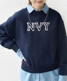 【シップス フォー ウィメン/SHIPS】の手洗い可能 ロゴ ワッペン ロング スリーブ プルオーバー ネイビー|ID: prp329100004653507 ipo3291000000033634650