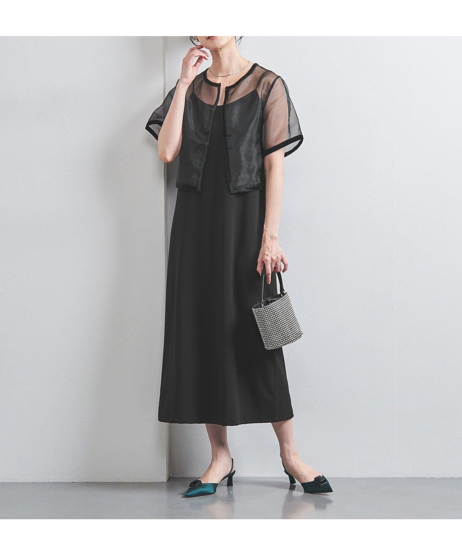 【ユナイテッドアローズ/UNITED ARROWS】のボレロ キャミソール ワンピース 人気、トレンドファッション・服の通販 founy(ファニー) 　ファッション　Fashion　レディースファッション　Fashion for Women　アウター　Coat / Outerwear Collection　ボレロ・ショート丈ジャケット / ドレス羽織りに　Boleros & Short Jackets　オーガンジー　Organza Fabric　キャミソール　Camisole, Spaghetti Strap Top　シアー　Sheer, See-Through　パイピング　Piping, Trim Design　ベロア　Velour, Soft Velvet　ボレロ　Bolero, Short Cardigan　ポケット　Pocket, Pocket Detail　 other-1|ID: prp329100004653517 ipo3291000000033829423
