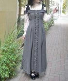 【アクシーズファム/axes femme】のショルダーリボンワンピース 人気、トレンドファッション・服の通販 founy(ファニー) ファッション Fashion レディースファッション Fashion for Women ワンピース Dresses インナー Innerwear カーディガン Cardigan, Knitwear デコルテ Décolleté, Neckline フェミニン Feminine, Girly フリル Frill, Ruffle フレア Flare, Flared リボン Ribbon, Bow ロング Long, Long-Length エレガント 上品 Elegant thumbnail チャコール|ID: prp329100004653525 ipo3291000000033634752