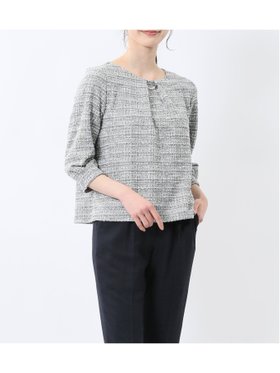 【タカキュー/TAKA-Q】のカットツイード ビジュー付きプルオーバー 人気、トレンドファッション・服の通販 founy(ファニー) ファッション Fashion レディースファッション Fashion for Women トップス・カットソー Cut & Sew Tops カジュアルプルオーバー・ニットトップス Pullovers & Knit Tops / Casual Pullovers インナー Innerwear オケージョン Occasion Wear 春 Spring 秋 Autumn カットソー Cut and Sewn Top ストレッチ Stretch, Stretchy Fabric ストレート Straight, Straight Cut スマート Smart, Elegant スリット Slit, Slit Detail ツイード Twill, Twill Weave デニム Denim, Jeans Material パール Pearl, Pearl Accent ビジュー Bijou, Jewel-like Accent フィット Fit, Slim Fit フレアースカート Flared Skirt, A-Line Skirt ベーシック Basic, Essential 冬 Winter / This Winter A/W・秋冬 Autumn/Winter S/S・春夏 SS, Spring/Summer, Warm Season 夏 Summer エレガント 上品 Elegant セレモニー Ceremony ギフト プレゼント Gift / Present ビジネス 仕事 通勤 Business / Work / Commuting |ID:prp329100004653529