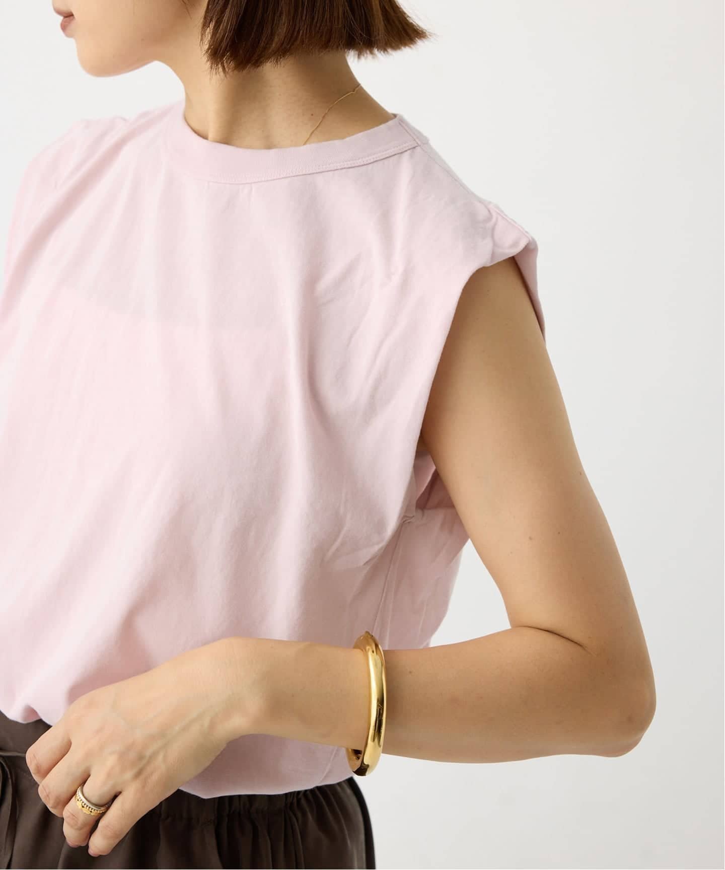 【イエナ/IENA】の《追加》ATON/エイトン FRESCA SINGLE JERSEY ノースリーブ インテリア・キッズ・メンズ・レディースファッション・服の通販 founy(ファニー) 　ファッション　Fashion　レディースファッション　Fashion for Women　トップス・カットソー　Cut & Sew Tops　キャミソール&ノースリーブ　Camisoles & Sleeveless Tops　ノースリーブ　Sleeveless, No-Sleeve　別注　Limited Edition, Custom Order　ピンク|ID: prp329100004653533 ipo3291000000033634845