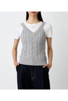 【マウジー/moussy】のCABLE KNIT キャミソール 人気、トレンドファッション・服の通販 founy(ファニー) ファッション Fashion レディースファッション Fashion for Women トップス・カットソー Cut & Sew Tops ニット Knit Tops & Sweaters キャミソール&ノースリーブ Camisoles & Sleeveless Tops おすすめ Recommended / Our Picks アメリカン American Style キャミソール Camisole, Spaghetti Strap Top スリーブ Sleeve, Long Sleeve / Short Sleeve デニム Denim, Jeans Material バランス Balance, Style Balance フィット Fit, Slim Fit ロング Long, Long-Length ワイド Wide, Wide Fit 人気 Popular, Best Seller 再入荷 Restock / Back in Stock A/W・秋冬 Autumn/Winter thumbnail C.GRY|ID: prp329100004653539 ipo3291000000033634943