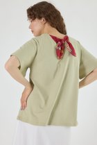 【ロデオクラウンズワイドボウル/RODEO CROWNS WIDE BOWL】のバックリボンアロハTシャツ 人気、トレンドファッション・服の通販 founy(ファニー) ファッション Fashion レディースファッション Fashion for Women トップス・カットソー Cut & Sew Tops シャツ・ブラウス・オフィスカジュアル Elegant Blouses & Button-Ups ロングTシャツ・Tシャツ Longline T-Shirts & Tees おすすめ Recommended / Our Picks アロハ Aloha シンプル Simple, Minimal セットアップ Set-Up, Coordinated Outfit デニム Denim, Jeans Material プリント Print, Printed Pattern ポケット Pocket, Pocket Detail リボン Ribbon, Bow 定番 Standard, Basic Item 無地 Plain, Solid Color thumbnail KHA|ID: prp329100004653555 ipo3291000000033635129
