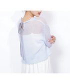 【ジルバイジルスチュアート/JILL by JILLSTUART】のシアーリボンニット 人気、トレンドファッション・服の通販 founy(ファニー) ファッション Fashion レディースファッション Fashion for Women トップス・カットソー Cut & Sew Tops ニット Knit Tops & Sweaters インナー Innerwear シアー Sheer, See-Through デニム Denim, Jeans Material フェミニン Feminine, Girly ベロア Velour, Soft Velvet リボン Ribbon, Bow thumbnail ブルー|ID: prp329100004653574 ipo3291000000033635362