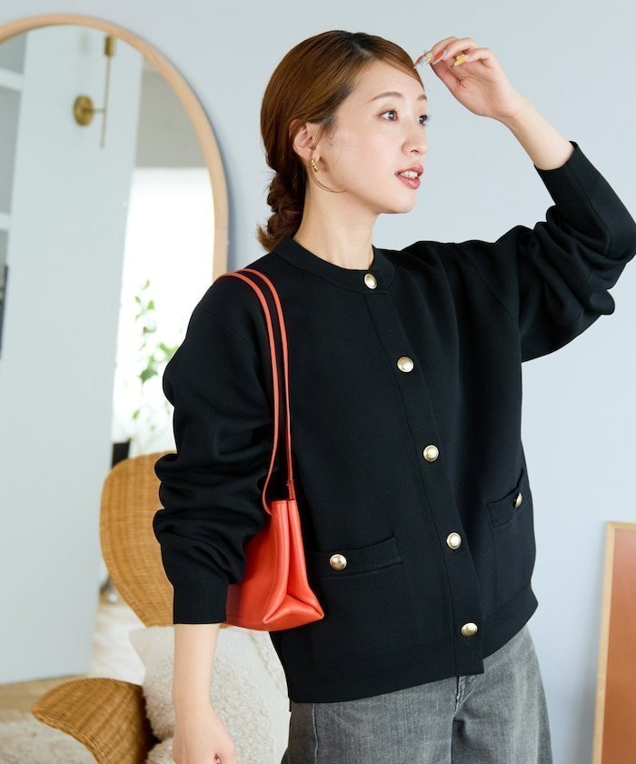 【フリークスストア/FREAK'S STORE】の金ボタン ニット カーディガン【限定展開】 25AW インテリア・キッズ・メンズ・レディースファッション・服の通販 founy(ファニー) ファッション Fashion レディースファッション Fashion for Women トップス・カットソー Cut & Sew Tops ニット Knit Tops & Sweaters カーディガン・羽織り Layered Style Cardigans カーディガン Cardigan, Knitwear シンプル Simple, Minimal 人気 Popular, Best Seller フロント Front, Front Design ポケット Pocket, Pocket Detail A/W・秋冬 Autumn/Winter 冬 Winter / This Winter エレガント 上品 Elegant 2025年 2025 2025-2026秋冬・A/W Autumn/Winter 2025–26 AW25–26 ブラック|ID: prp329100004653576 ipo3291000000033955668