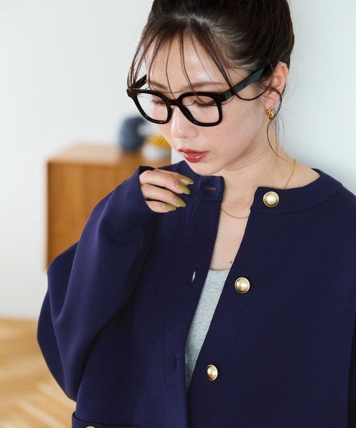 【フリークスストア/FREAK'S STORE】の金ボタン ニット カーディガン【限定展開】 25AW インテリア・キッズ・メンズ・レディースファッション・服の通販 founy(ファニー) ファッション Fashion レディースファッション Fashion for Women トップス・カットソー Cut & Sew Tops ニット Knit Tops & Sweaters カーディガン・羽織り Layered Style Cardigans カーディガン Cardigan, Knitwear シンプル Simple, Minimal 人気 Popular, Best Seller フロント Front, Front Design ポケット Pocket, Pocket Detail A/W・秋冬 Autumn/Winter 冬 Winter / This Winter エレガント 上品 Elegant 2025年 2025 2025-2026秋冬・A/W Autumn/Winter 2025–26 AW25–26 ネイビー|ID: prp329100004653576 ipo3291000000033955671