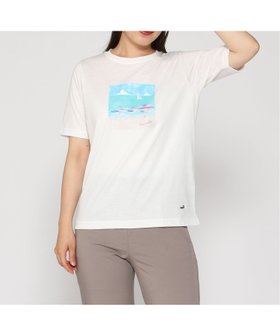 【クロコダイル/CROCODILE】のモチーフプリント Tシャツ 人気、トレンドファッション・服の通販 founy(ファニー) ファッション Fashion レディースファッション Fashion for Women トップス・カットソー Cut & Sew Tops シャツ・ブラウス・オフィスカジュアル Elegant Blouses & Button-Ups ロングTシャツ・Tシャツ Longline T-Shirts & Tees プリント Print, Printed Pattern モチーフ Motif, Design Theme 夏 Summer |ID:prp329100004653591