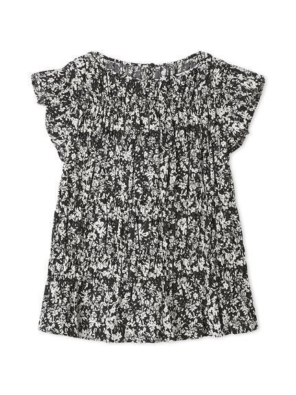 【ミラオーウェン/Mila Owen】のラッフルシャーリングギャザートップス インテリア・キッズ・メンズ・レディースファッション・服の通販 founy(ファニー) 　ファッション　Fashion　レディースファッション　Fashion for Women　トップス・カットソー　Cut & Sew Tops　おすすめ　Recommended / Our Picks　ギャザー　Gathered, Ruffled　シャーリング　Shirring, Ruched　スマート　Smart, Elegant　ダウン　Down, Puffer　デニム　Denim, Jeans Material　トレンド　Trend, Trending Now　バランス　Balance, Style Balance　フェミニン　Feminine, Girly　フラワー　Flower, Floral　フリル　Frill, Ruffle　ペプラム　Peplum, Flared Hem　モノトーン　Monotone, Black and White　リネン　Linen, Linen Fabric　FLOWER[936]|ID: prp329100004653599 ipo3291000000034356851