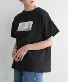 【ノッチ/notch】のコットン100% 箔プリントTシャツ 人気、トレンドファッション・服の通販 founy(ファニー) ファッション Fashion レディースファッション Fashion for Women トップス・カットソー Cut & Sew Tops シャツ・ブラウス・オフィスカジュアル Elegant Blouses & Button-Ups ロングTシャツ・Tシャツ Longline T-Shirts & Tees カーディガン Cardigan, Knitwear シルバー Silver, Metallic Silver シンプル Simple, Minimal フロント Front, Front Design プリント Print, Printed Pattern 人気 Popular, Best Seller 半袖 Short Sleeve, Half Sleeve 羽織 Haori, Light Jacket thumbnail ブラック|ID: prp329100004653614 ipo3291000000033635876
