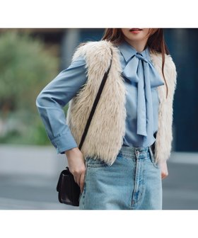【ナチュラル ビューティー ベーシック/NATURAL BEAUTY BASIC】のシャギーニットベスト 人気、トレンドファッション・服の通販 founy(ファニー) ファッション Fashion レディースファッション Fashion for Women アウター Coat / Outerwear Collection トップス・カットソー Cut & Sew Tops ニット Knit Tops & Sweaters ベスト&ジレ / 重ね着スタイル Vests & Gilets コンパクト Compact, Small Size フェザー Feather, Feather Detail |ID:prp329100004653627