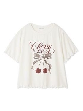 【スナイデル ホーム/SNIDEL HOME】の【接触冷感】チェリーシリーズTシャツ 人気、トレンドファッション・服の通販 founy(ファニー) ファッション Fashion レディースファッション Fashion for Women トップス・カットソー Cut & Sew Tops シャツ・ブラウス・オフィスカジュアル Elegant Blouses & Button-Ups ロングTシャツ・Tシャツ Longline T-Shirts & Tees カーディガン Cardigan, Knitwear ガーリー Girly, Feminine Style ショート Short, Short Length チェリー Cherry, Cherry Pattern パジャマ Pajamas, Sleepwear フリル Frill, Ruffle プリント Print, Printed Pattern リボン Ribbon, Bow ロング Long, Long-Length |ID:prp329100004653645