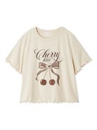 【スナイデル ホーム/SNIDEL HOME】の【接触冷感】チェリーシリーズTシャツ 人気、トレンドファッション・服の通販 founy(ファニー) ファッション Fashion レディースファッション Fashion for Women トップス・カットソー Cut & Sew Tops シャツ・ブラウス・オフィスカジュアル Elegant Blouses & Button-Ups ロングTシャツ・Tシャツ Longline T-Shirts & Tees カーディガン Cardigan, Knitwear ガーリー Girly, Feminine Style ショート Short, Short Length チェリー Cherry, Cherry Pattern パジャマ Pajamas, Sleepwear フリル Frill, Ruffle プリント Print, Printed Pattern リボン Ribbon, Bow ロング Long, Long-Length thumbnail BEG[037]|ID: prp329100004653645 ipo3291000000033799758