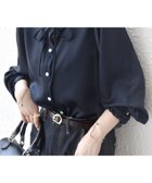 【シップス フォー ウィメン/SHIPS】のSHIPS any 洗濯機可能 サテン フリル カラー リボン シャツ ブラウス ネイビー|ID: prp329100004653647 ipo3291000000034937355