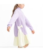 【その他のブランド/Other】のチュール切替えワンピース リボン 編み模様 子供服 キッズ 女の子 Bee ラベンダー|ID: prp329100004653654 ipo3291000000034119626