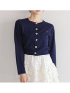 【スナイデル/SNIDEL】の【FLOWER COLLECTION】ビジューボタンニットカーディガン 人気、トレンドファッション・服の通販 founy(ファニー) ファッション Fashion レディースファッション Fashion for Women トップス・カットソー Cut & Sew Tops ニット Knit Tops & Sweaters カーディガン・羽織り Layered Style Cardigans フェミニン Feminine, Girly プリント Print, Printed Pattern ベーシック Basic, Essential マーガレット Marguerite, Daisy Pattern モチーフ Motif, Design Theme おすすめ Recommended / Our Picks thumbnail NVY[089]|ID: prp329100004653673 ipo3291000000033636527
