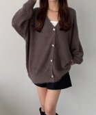 【ジュノア/JUNOAH】の薄手ニットシャギーカーディガン+ショートパンツSET モカ|ID: prp329100004653683 ipo3291000000033636596