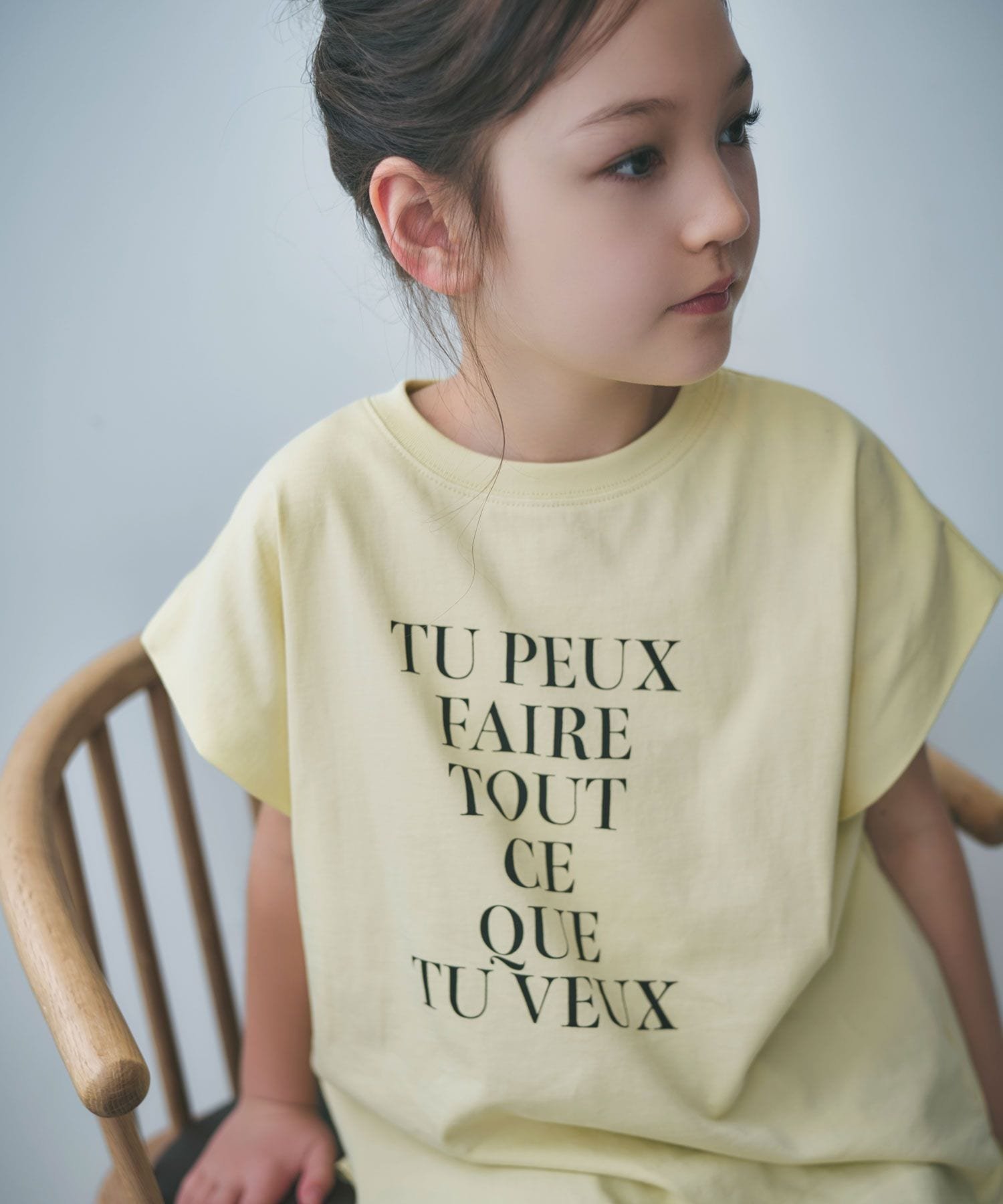 【ベイフロー/BAYFLOW / KIDS】の【近藤千尋さんコラボ】フレンチスリーブT(AJUGA.x BAYFLOW)(KIDS) インテリア・キッズ・メンズ・レディースファッション・服の通販 founy(ファニー) 　ファッションモデル・俳優・女優　Models　女性　Women　近藤千尋　Kondo Chihiro　ファッション　Fashion　キッズファッション　Fashion for Kids　コラボ　Collaboration, Collab　シルケット　Silket, Silky Cotton　スペシャル　Special, Limited Edition　スリーブ　Sleeve, Long Sleeve / Short Sleeve　雑誌　Magazine, Fashion Magazine　デニム　Denim, Jeans Material　人気　Popular, Best Seller　フレンチ　French, French Style　プリント　Print, Printed Pattern　ベビー　Baby, Babywear　ボトム　Bottoms, Lower Wear　リラックス　Relax, Relaxed Fit　おすすめ　Recommended / Our Picks　夏　Summer　エレガント 上品　Elegant　イエロー60|ID: prp329100004653691 ipo3291000000033636724