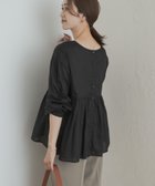 【アーバンリサーチ ドアーズ/URBAN RESEARCH DOORS】のコットンツイル2WAYギャザーブラウス 人気、トレンドファッション・服の通販 founy(ファニー) ファッション Fashion レディースファッション Fashion for Women トップス・カットソー Cut & Sew Tops シャツ・ブラウス・オフィスカジュアル Elegant Blouses & Button-Ups 2025年 2025 2025-2026秋冬・A/W Autumn/Winter 2025–26 AW25–26 冬 Winter / This Winter カーディガン Cardigan, Knitwear ギャザー Gathered, Ruffled ジャケット Jacket, Outerwear チュニック Tunic, Long Top A/W・秋冬 Autumn/Winter thumbnail ブラック|ID: prp329100004653707 ipo3291000000033636976