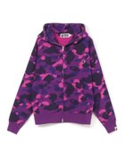 【アベイシングエイプ/A BATHING APE / MEN】のONE POINT COLOR CAMO CROPPED FULL ZIP HOODIE M PURPLE|ID: prp329100004653710 ipo3291000000033820500