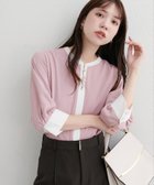 【ナチュラルクチュール/natural couture】の【WEB限定】スクエア釦配色7分袖ブラウス 人気、トレンドファッション・服の通販 founy(ファニー) ファッション Fashion レディースファッション Fashion for Women トップス・カットソー Cut & Sew Tops シャツ・ブラウス・オフィスカジュアル Elegant Blouses & Button-Ups アクセサリー Fashion Accessories カーディガン Cardigan, Knitwear クラシカル Classical, Vintage-Inspired ジャケット Jacket, Outerwear スクエア Square, Square Shape タイトスカート Pencil Skirt, Tight Skirt なめらか Smooth, Silky Texture パール Pearl, Pearl Accent ビジュー Bijou, Jewel-like Accent フェミニン Feminine, Girly フレア Flare, Flared おすすめ Recommended / Our Picks エレガント 上品 Elegant 2025年 2025 2025-2026秋冬・A/W Autumn/Winter 2025–26 AW25–26 thumbnail ピンク|ID: prp329100004653720 ipo3291000000033637139