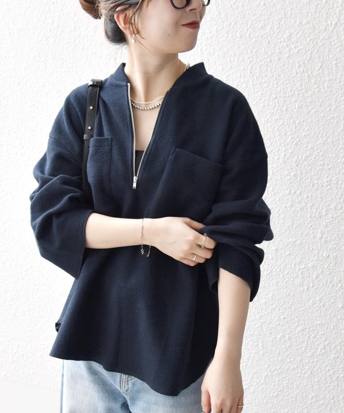 【シップス フォー ウィメン/SHIPS】のSHIPS any 洗濯機可能 フリース ライク ハーフジップ ポケット プルオーバー インテリア・キッズ・メンズ・レディースファッション・服の通販 founy(ファニー) https://founy.com/ ファッション Fashion レディースファッション Fashion for Women トップス・カットソー Cut & Sew Tops カジュアルプルオーバー・ニットトップス Pullovers & Knit Tops / Casual Pullovers インナー Innerwear 洗える Machine Washable コーデュロイ Corduroy, Cord Fabric ジップ Zip, Zipper スリット Slit, Slit Detail スリーブ Sleeve, Long Sleeve / Short Sleeve タートル Turtleneck, Turtle Collar デニム Denim, Jeans Material フェミニン Feminine, Girly フロント Front, Front Design ボトム Bottoms, Lower Wear ポケット Pocket, Pocket Detail リラックス Relax, Relaxed Fit ワイド Wide, Wide Fit おすすめ Recommended / Our Picks 2025年 2025 2025-2026秋冬・A/W Autumn/Winter 2025–26 AW25–26 |ID: prp329100004653754 ipo3291000000034780945