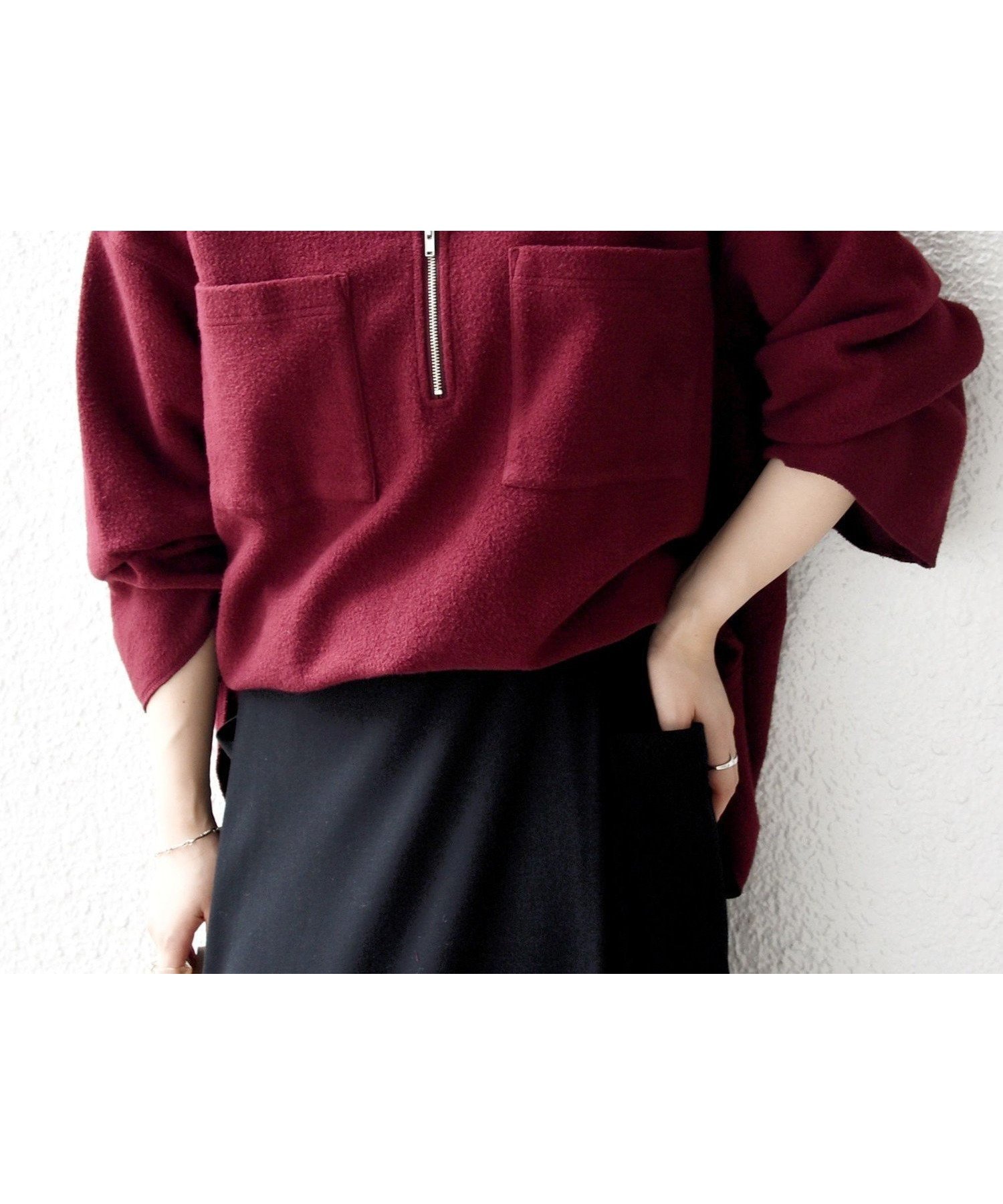 【シップス フォー ウィメン/SHIPS】のSHIPS any 洗濯機可能 フリース ライク ハーフジップ ポケット プルオーバー インテリア・キッズ・メンズ・レディースファッション・服の通販 founy(ファニー) ファッション Fashion レディースファッション Fashion for Women トップス・カットソー Cut & Sew Tops カジュアルプルオーバー・ニットトップス Pullovers & Knit Tops / Casual Pullovers インナー Innerwear 洗える Machine Washable コーデュロイ Corduroy, Cord Fabric ジップ Zip, Zipper スリット Slit, Slit Detail スリーブ Sleeve, Long Sleeve / Short Sleeve タートル Turtleneck, Turtle Collar デニム Denim, Jeans Material フェミニン Feminine, Girly フロント Front, Front Design ボトム Bottoms, Lower Wear ポケット Pocket, Pocket Detail リラックス Relax, Relaxed Fit ワイド Wide, Wide Fit おすすめ Recommended / Our Picks 2025年 2025 2025-2026秋冬・A/W Autumn/Winter 2025–26 AW25–26 ワイン|ID: prp329100004653754 ipo3291000000034780951