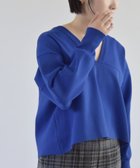 【シップス フォー ウィメン/SHIPS】のquaranciel 洗濯機可能 クロップド Vネック プルオーバー ブルー|ID: prp329100004653763 ipo3291000000033637620